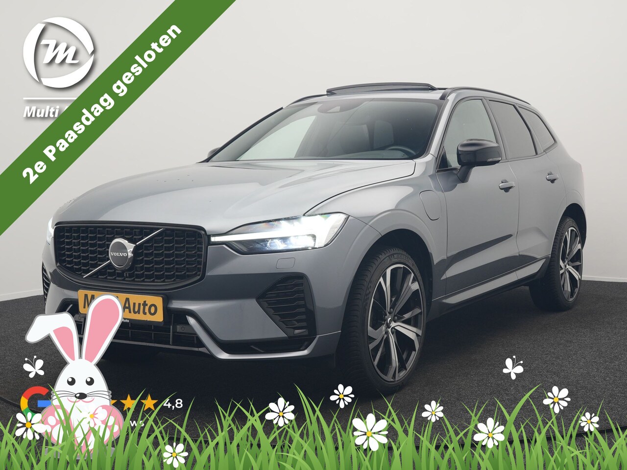 Volvo XC60 - T6 AWD R-Design PHEV 350pk Dealer O.H. | Panodak | Adaptive Cruise | Camera | Lederen Spor - AutoWereld.nl