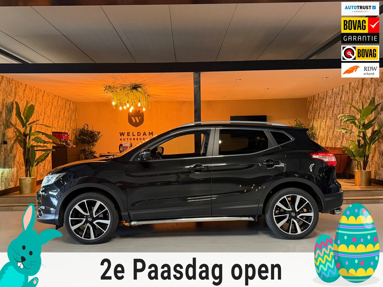 Nissan Qashqai - 1.2 Tekna Garantie Trekhaak Elek Stoelen 360 Camera StoelVW Lane Led Navi Cruise Rijklaar - AutoWereld.nl