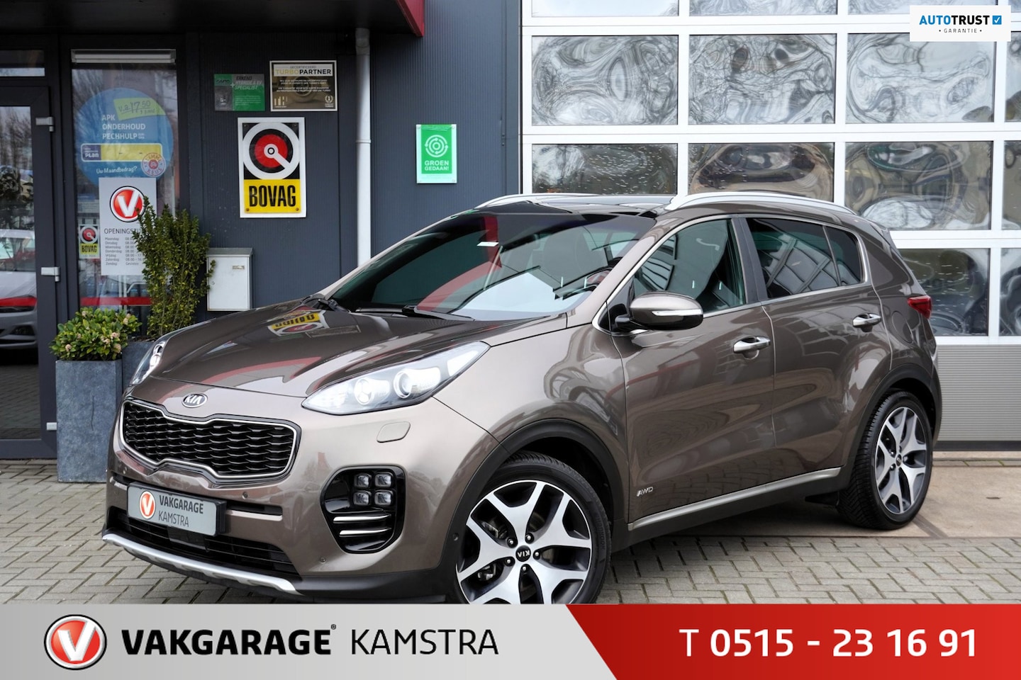 Kia Sportage - 1.6 T-GDI 177PK 4WD GT-Line F.E. Pano/Leder/DAB - AutoWereld.nl