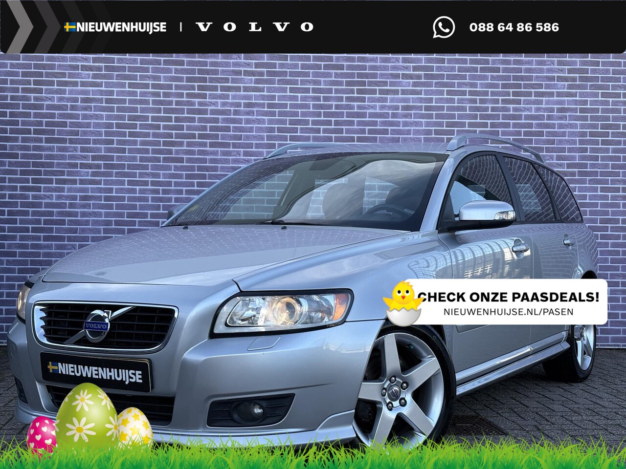 Volvo V50 - 1.8 Edition I | 12 mnd BOVAG garantie | R-design bodykit | Trekhaak | High Performance Aud - AutoWereld.nl