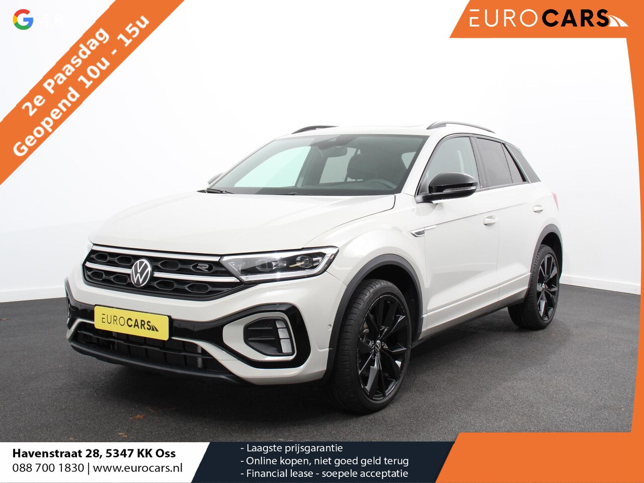 Volkswagen T-Roc - 1.5 TSI R-Line+Blackpack Climate control | Adaptieve cruise control | Panoramadak | LED | - AutoWereld.nl