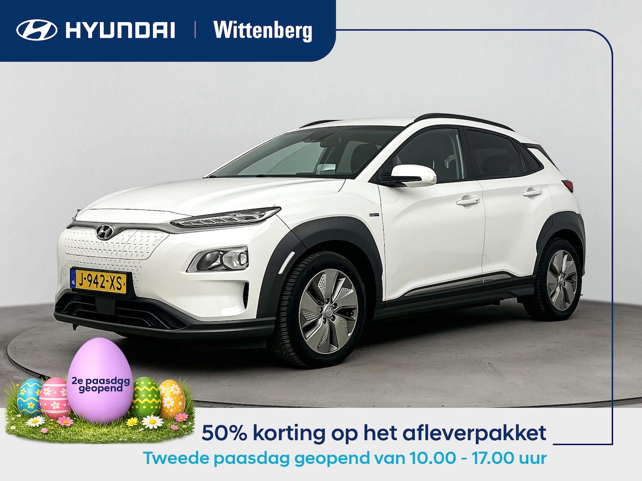 Hyundai Kona Electric - EV FASHION 64 kWh <| SoH 95,2 %! | TREKHAAK | DODEHOEK DETECTIE | PDC | 3 FASEN | WARMTEPO - AutoWereld.nl
