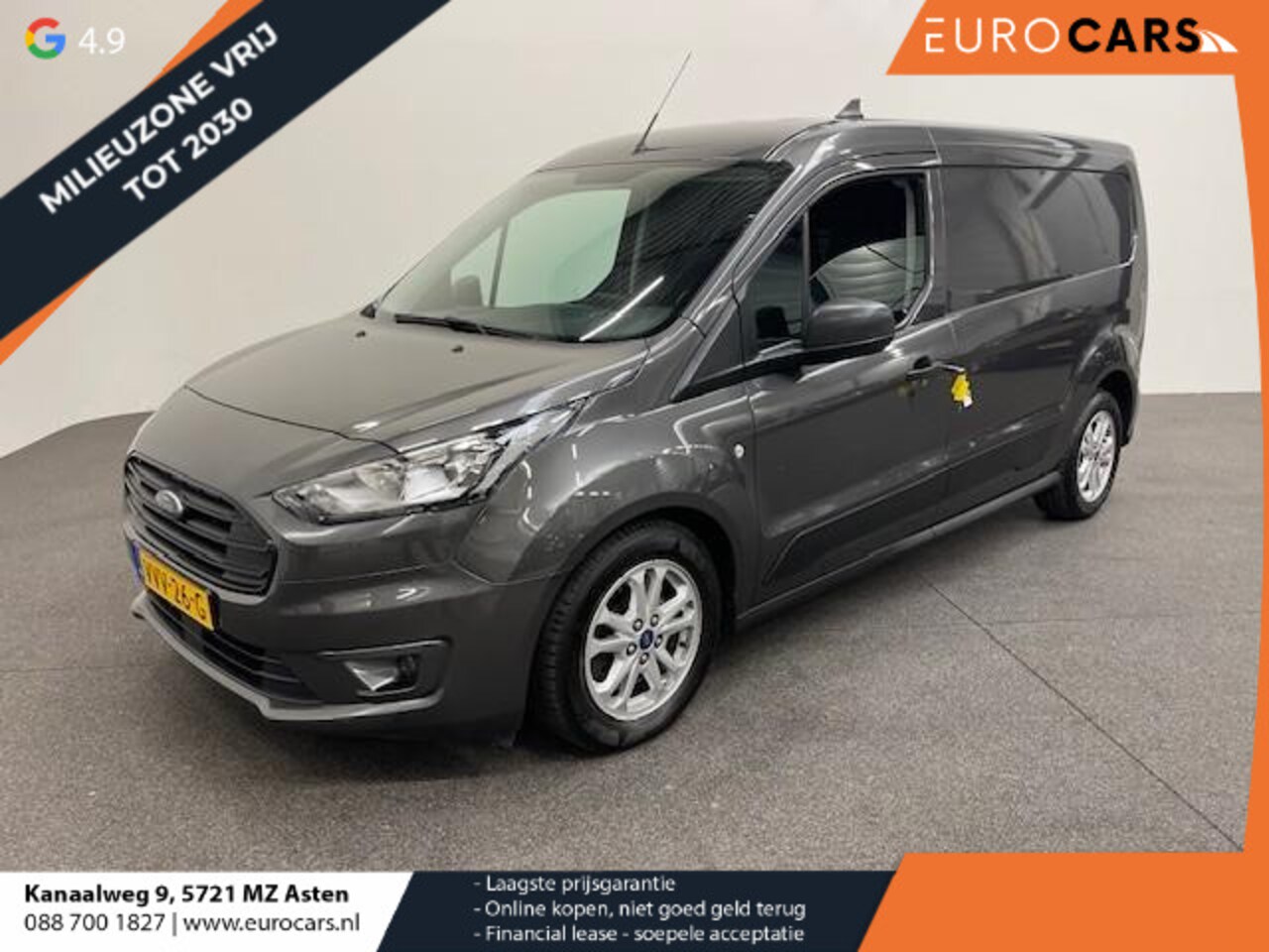 Ford Transit Connect - 1.5 EcoBlue L2 Trend Navi Airco PDC A Cruise Control 3Zits Camera DAB+ - AutoWereld.nl