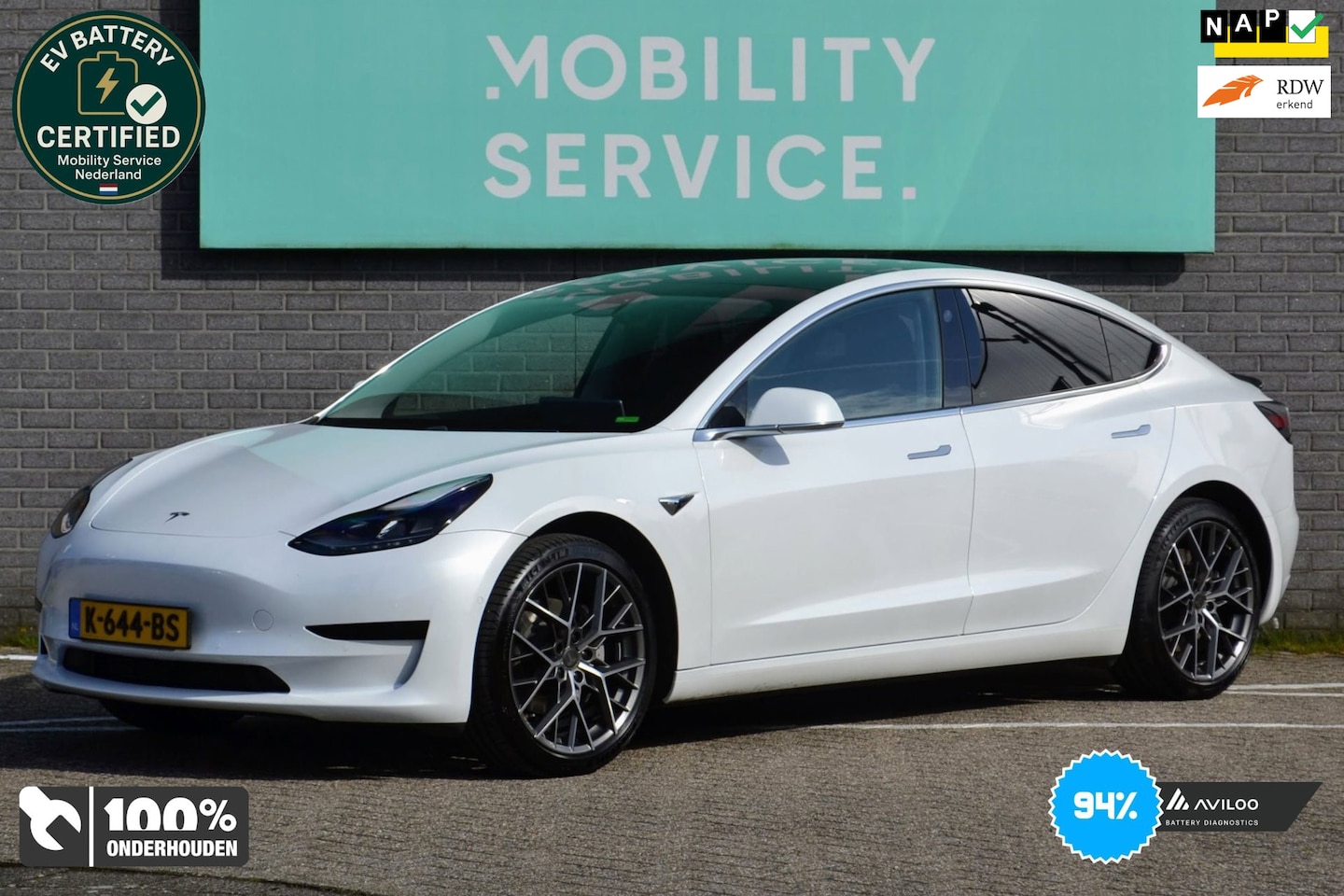 Tesla Model 3 - Standard RWD Plus 60 kWh SOH94% Clima Sportvelgen - AutoWereld.nl