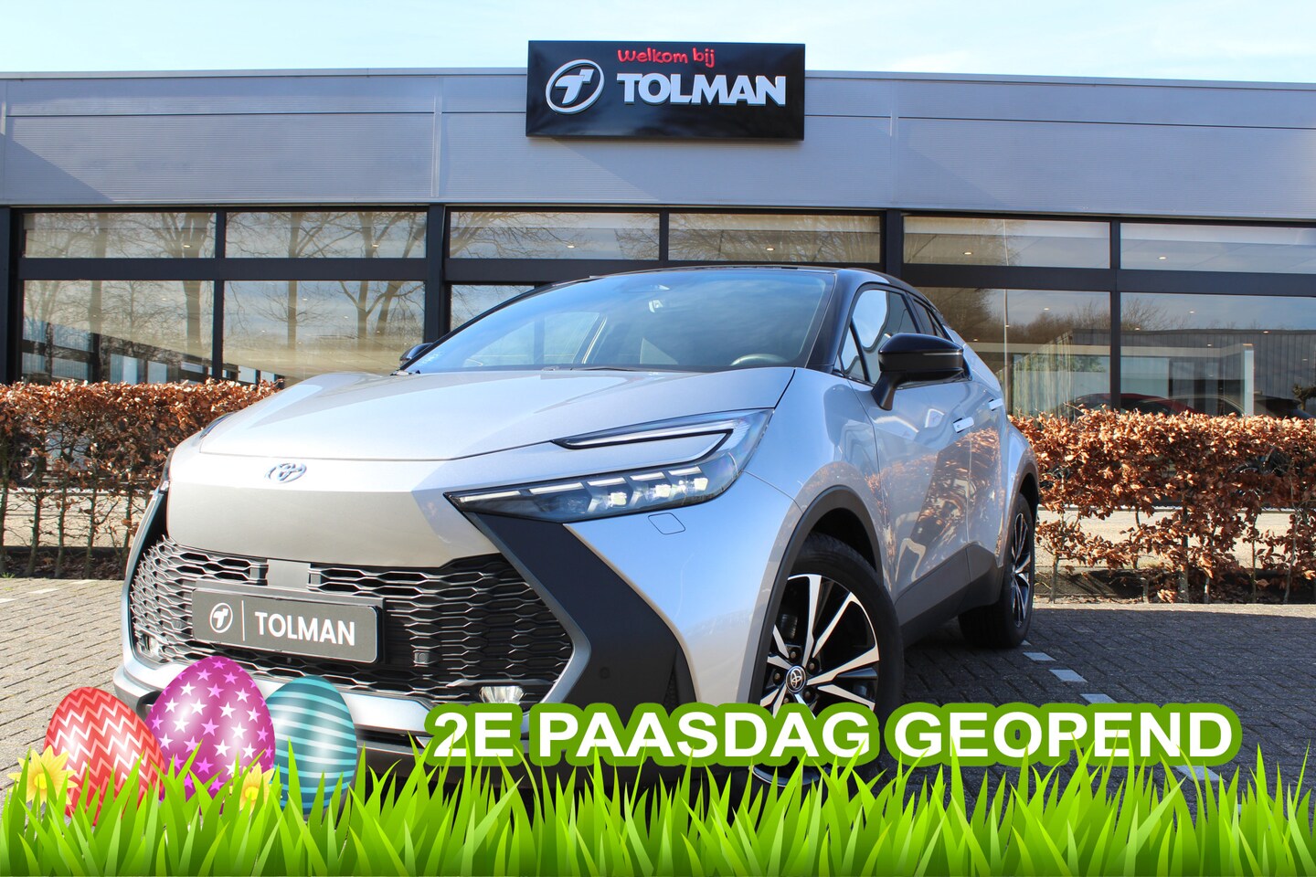Toyota C-HR - 1.8 Hybrid 140 First Edition Bi-Tone 2e Paasdag open van 10:00 - 15:00 | Rijklaar | Apple/ - AutoWereld.nl