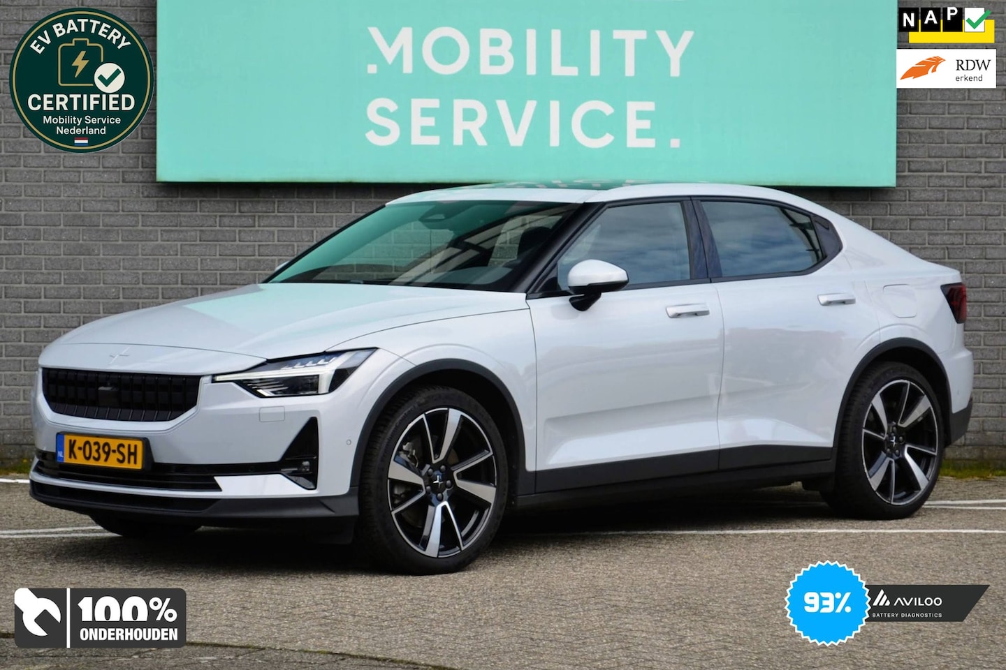 Polestar 2 - Long Range Dual Motor Launch Edition 78kWh SOH93% Pano LED CarPlay ACC 3x stoelverwarming - AutoWereld.nl