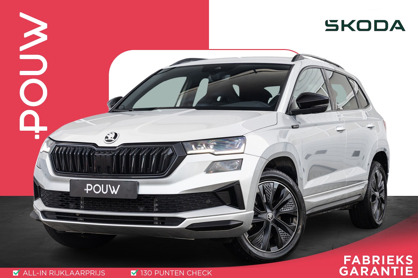 Skoda Karoq - 1.5 TSI 150pk DSG Sportline | Trekhaak | Navigatie | Achteruitrijcamera | Elektrische Acht - AutoWereld.nl