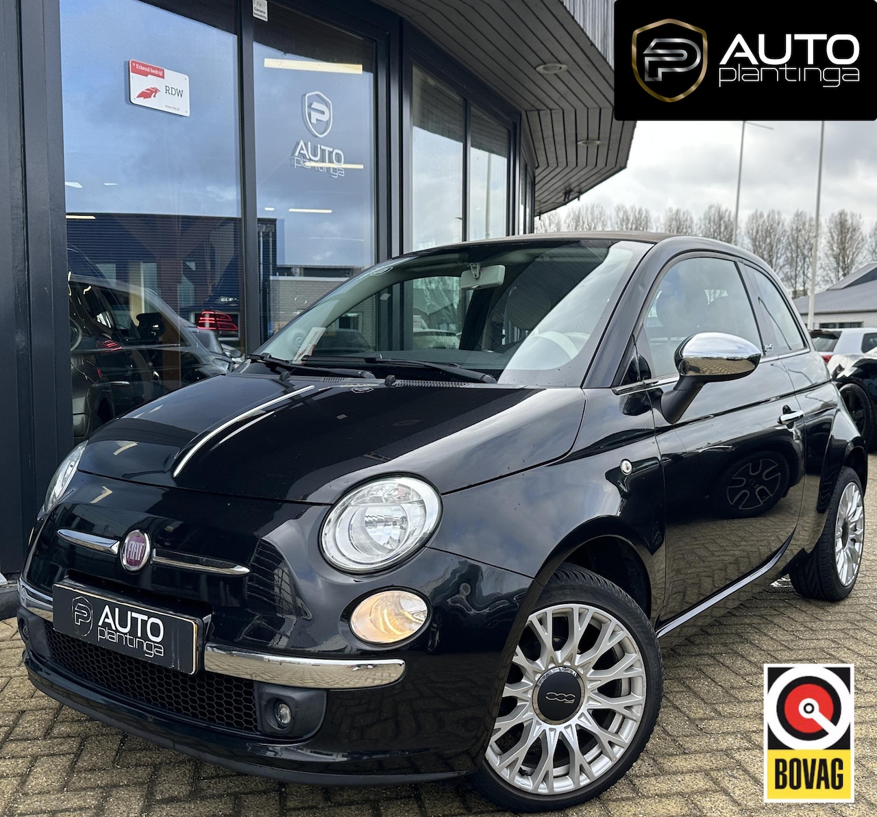 Fiat 500 - 1.2 NL | Cabrio | Nette Staat | Climate Control | Parkeersensoren | Lichtmetalen Velgen | - AutoWereld.nl