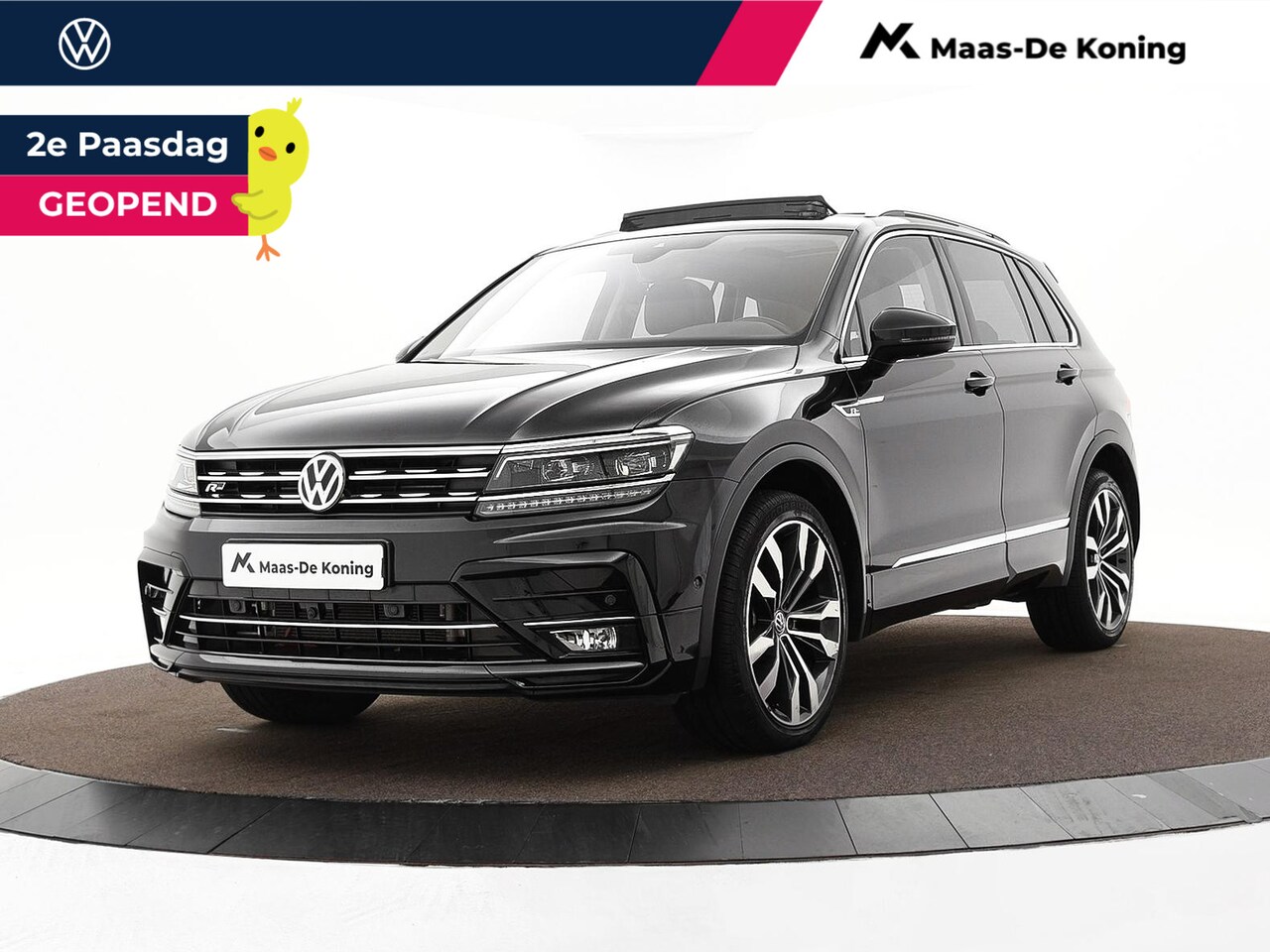 Volkswagen Tiguan - 2.0 TSI 230pk DSG 4Motion Highline · Panoramadak · Lederen bekleding · R-line exterieur · - AutoWereld.nl