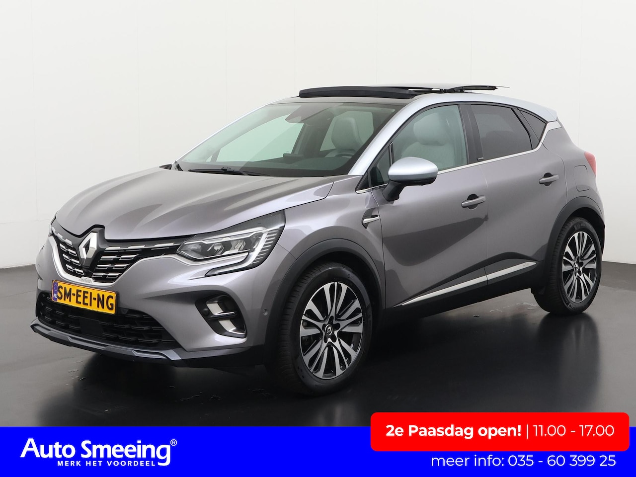 Renault Captur - 1.6 E-Tech Plug-in Hybrid 160 Initiale Paris | Panoramadak | Trekhaak | Leder | Zondag Ope - AutoWereld.nl