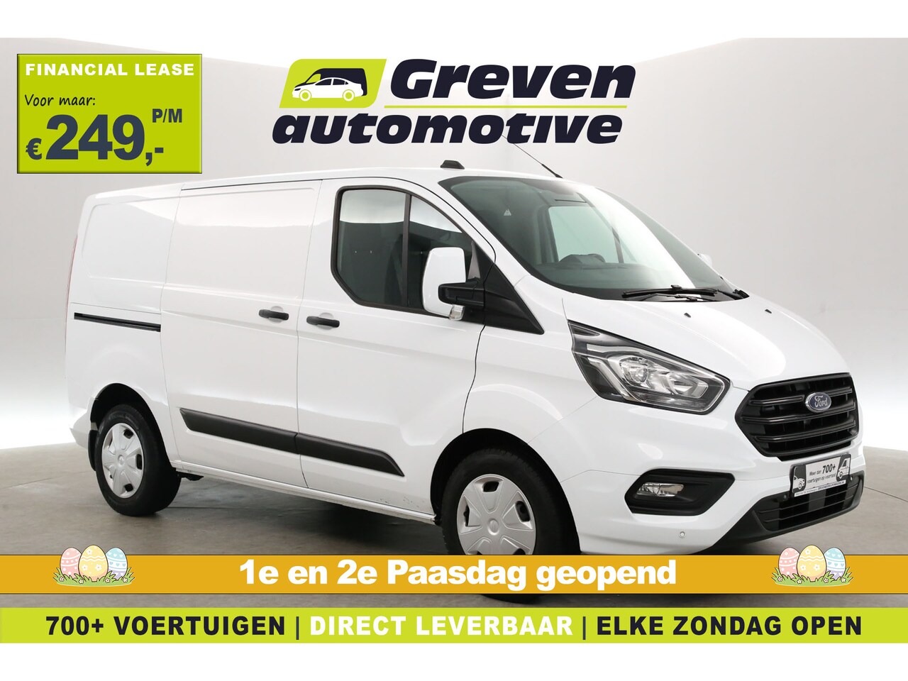 Ford Transit Custom - 2.0 TDCI L1H1 | Airco | Cruise | 3 Zits | LED | Parkeersens. | Stoelverw. - AutoWereld.nl