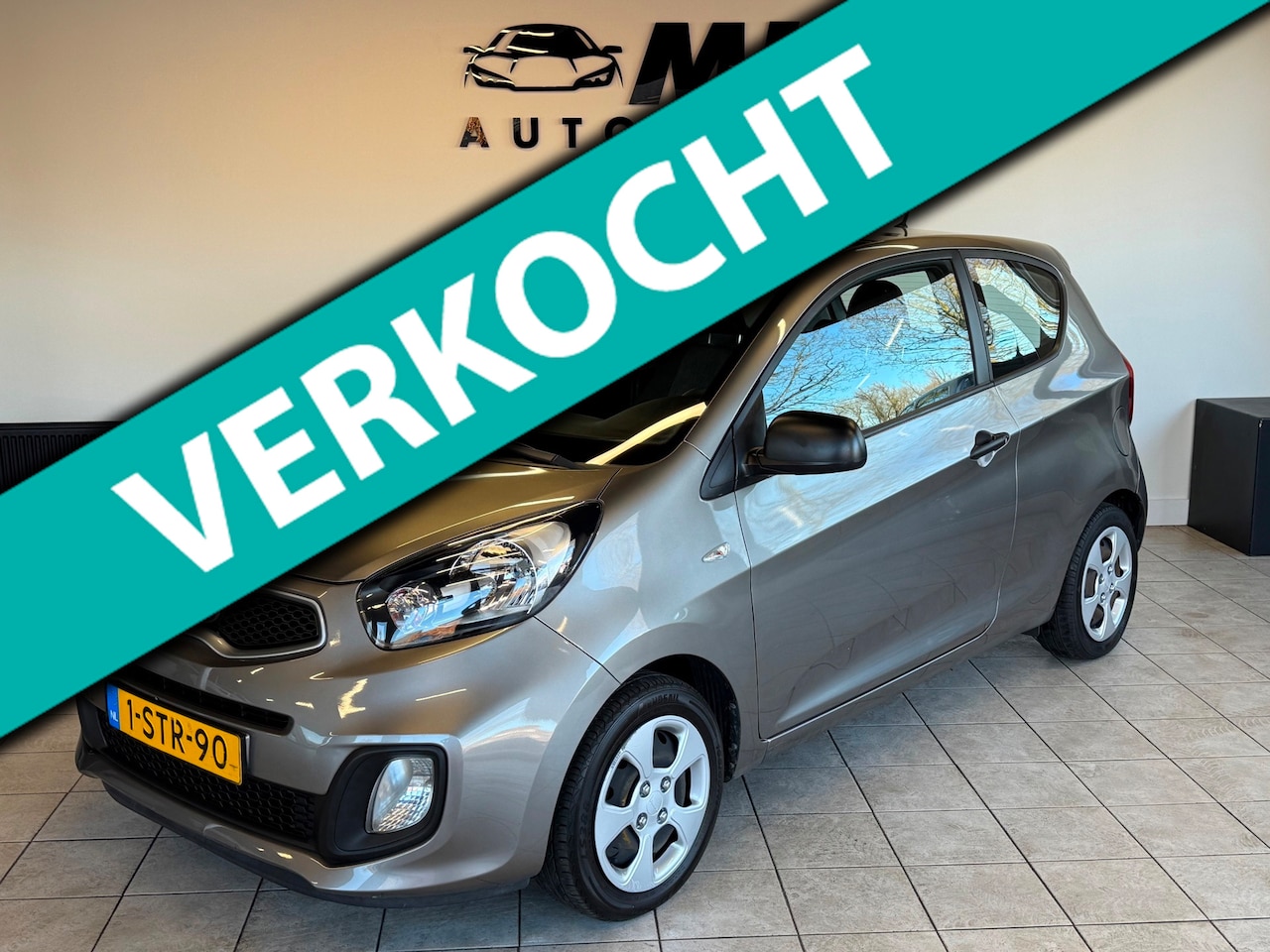 Kia Picanto - 1.0 CVVT ISG 3DR 2013 Grijs 65DKM NAP!/NWE APK! - AutoWereld.nl