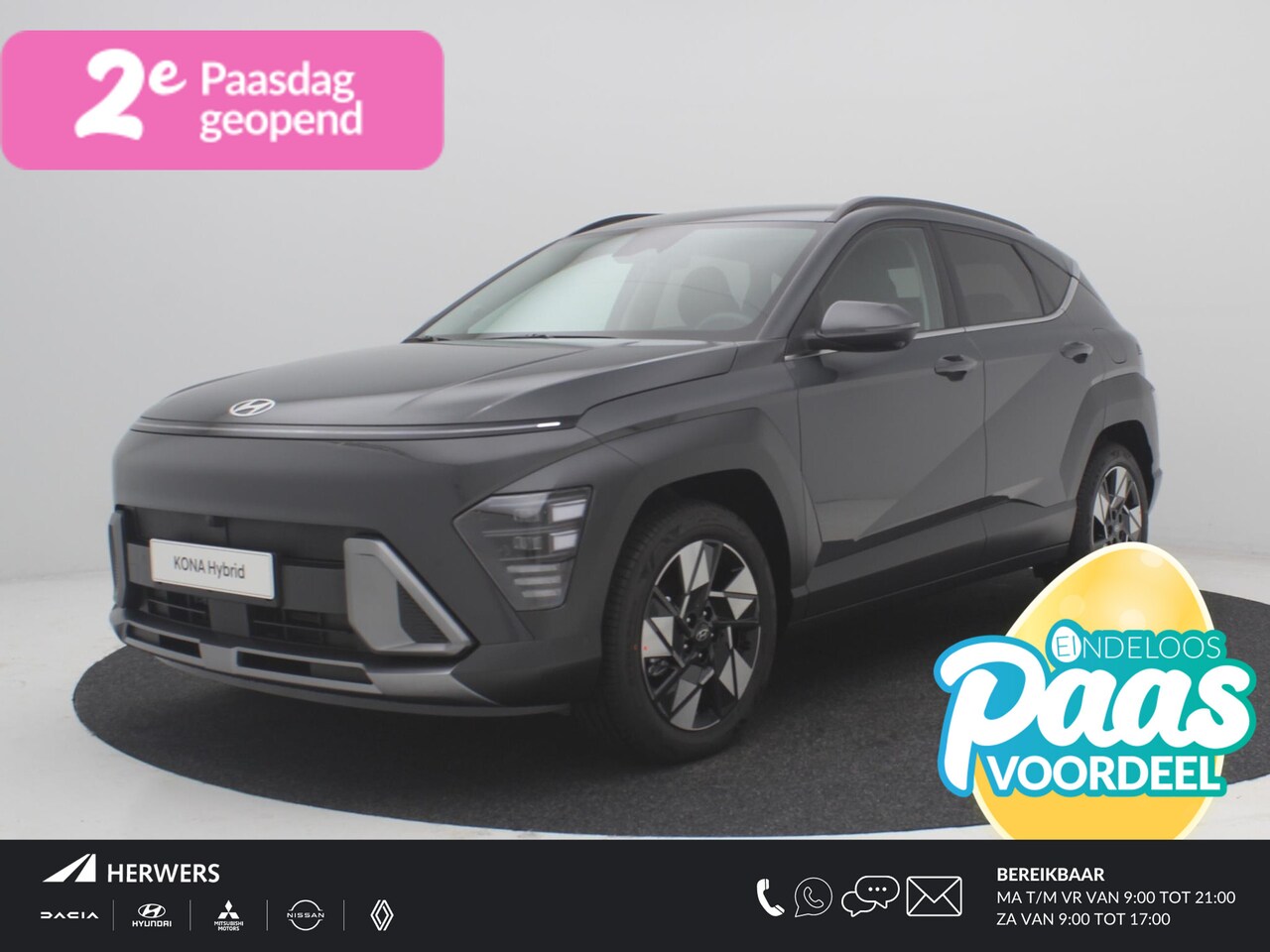 Hyundai Kona - 1.6 GDI HEV Comfort Smart ** Nu met € 2.500 Voordeel ** Nieuw uit voorraad leverbaar ** - AutoWereld.nl