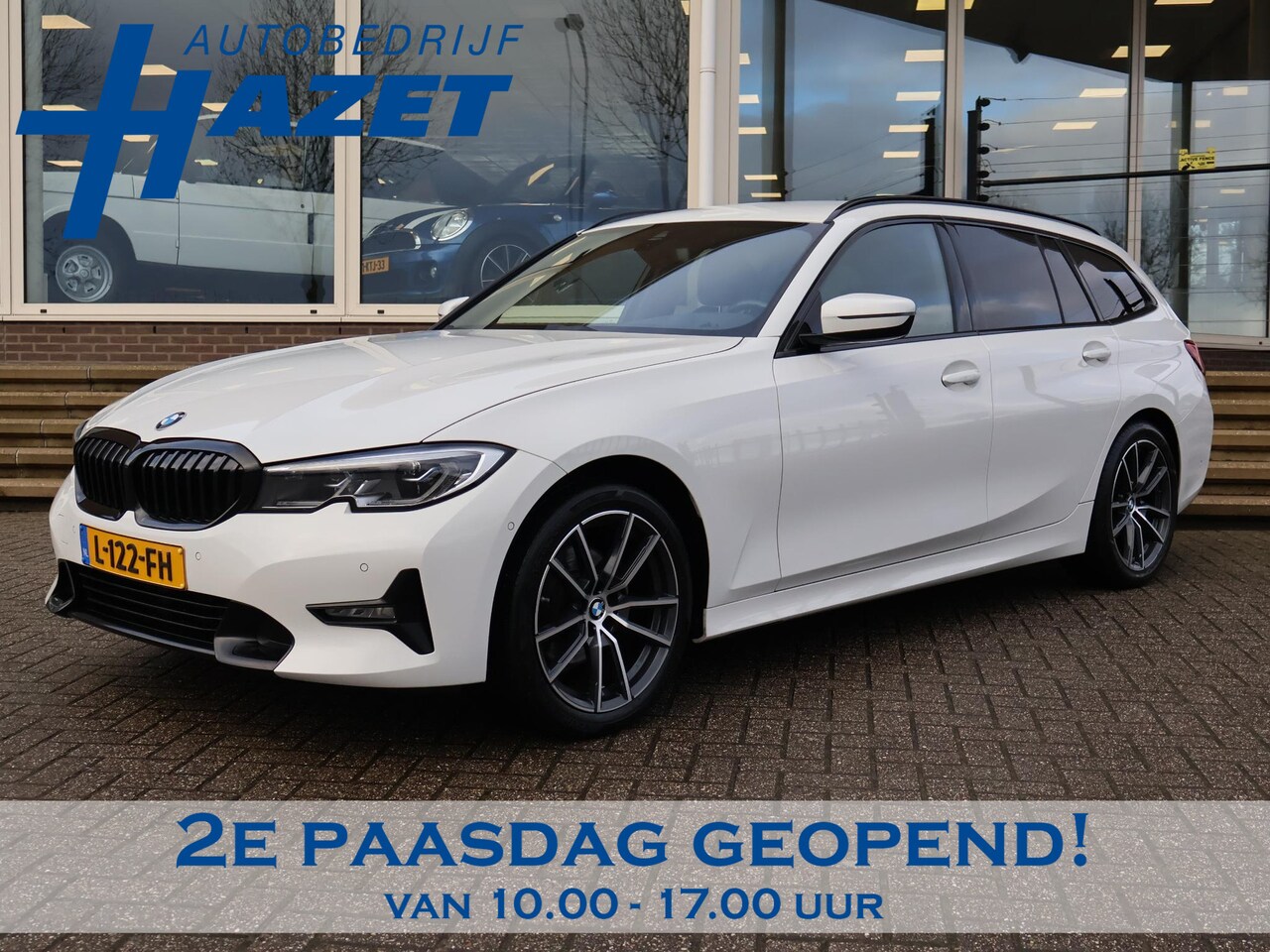 BMW 3-serie Touring - 320d HIGH EXECUTIVE SPORTLINE 190 PK AUT. *ALPINWEISS* + ELEK. TREKHAAK | LASER LED | 18 I - AutoWereld.nl