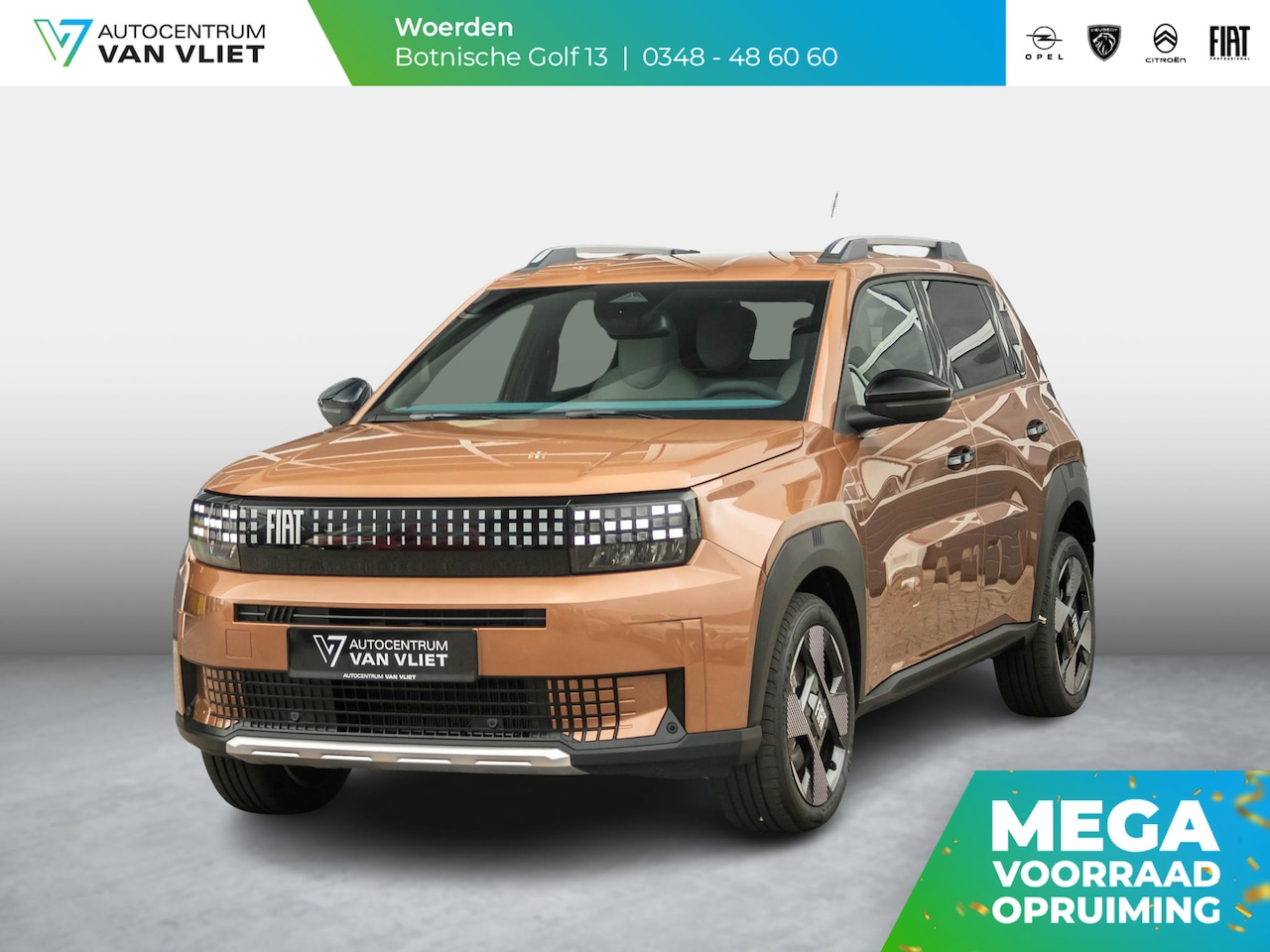 Fiat Grande Panda - La Prima 7,4 kW 44 kWh | Uit voorraad leverbaar | Clima | Cruise | Camera | Apple Carplay - AutoWereld.nl