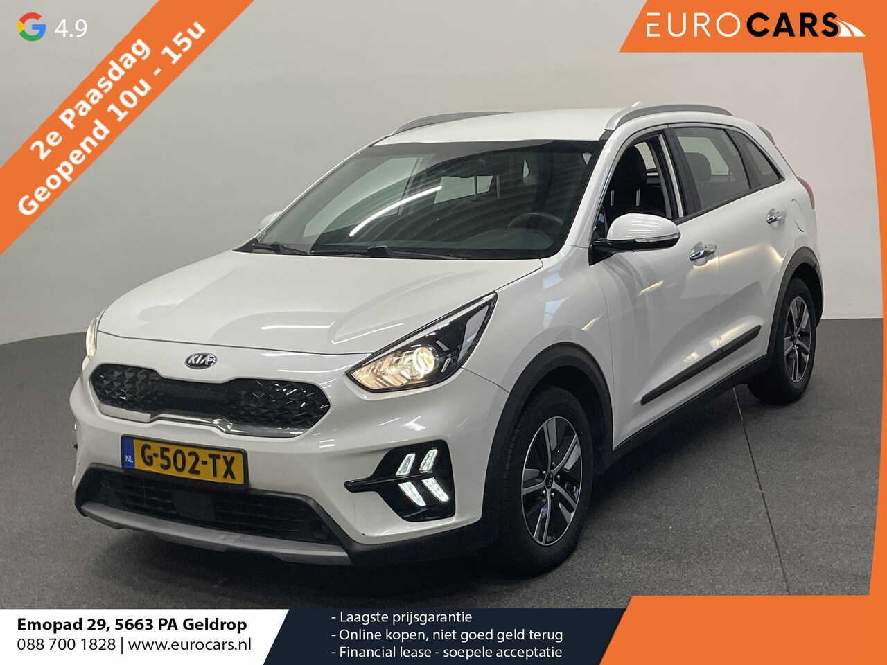 Kia Niro - 1.6 GDi Hybrid DynamicLine Navigatie Apple Carplay/Android Auto Camera Parkeersensoren ach - AutoWereld.nl