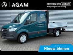 Mercedes-Benz Sprinter - 317 CDI L2 Dubbele Cabine Open Laadbak 3500kg Trekhaak Face-Lift Model, Leer etc