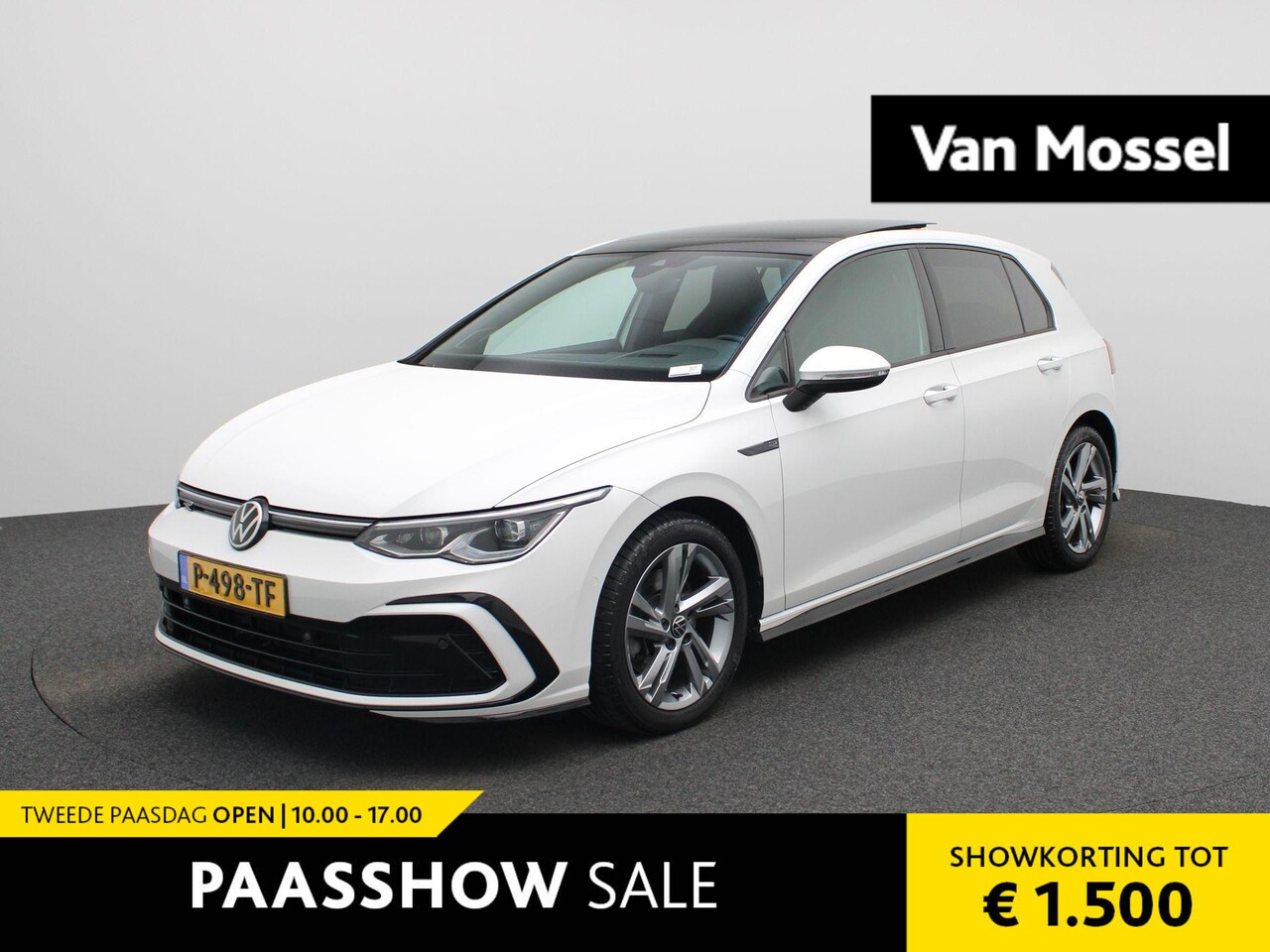 Volkswagen Golf - 1.5 eTSI R-Line | Automaat | Head-Up Display | Panoramadak | IQ-Light | Camera | Navigatie - AutoWereld.nl