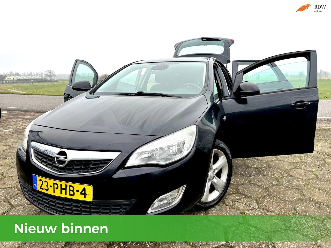 Opel Astra - 1.4 Turbo 5Drs Navi Scherm Airco Cruise Control Velgen - AutoWereld.nl