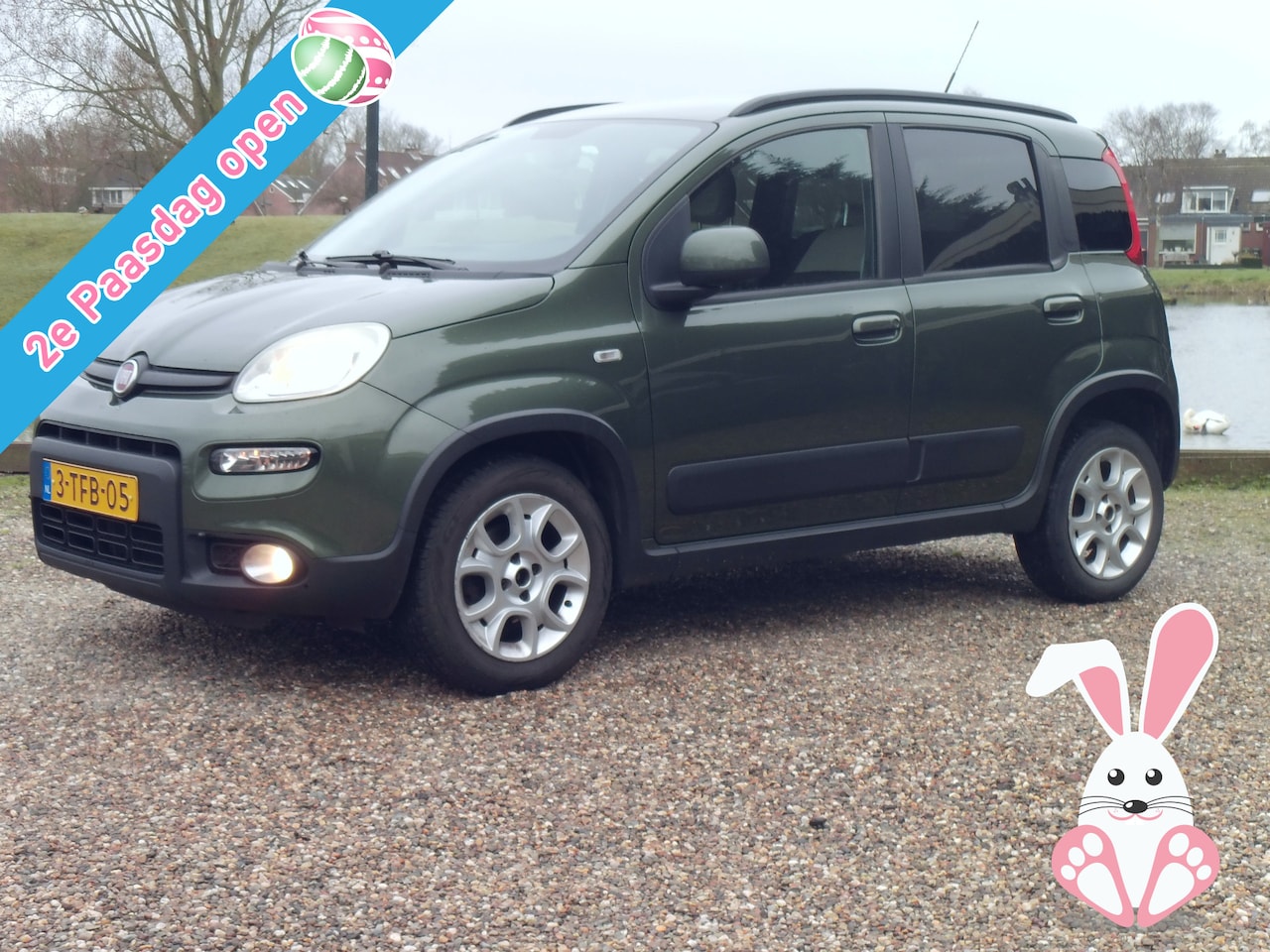 Fiat Panda - 0.9 TwinAir CNG Trekking - Airco Tweede Paasdag open van 12:00- tot 16:00 uur open! - AutoWereld.nl