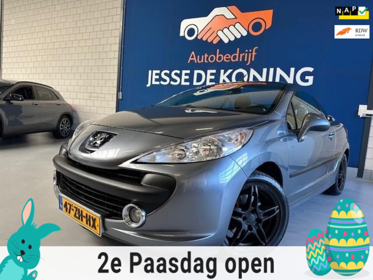 Peugeot 207 CC - 1.6 VTi / cabriolet/hardtop/ bj.2008 / kleur: grijs / NAP met 109428 km.en APK tot 02/2027 - AutoWereld.nl
