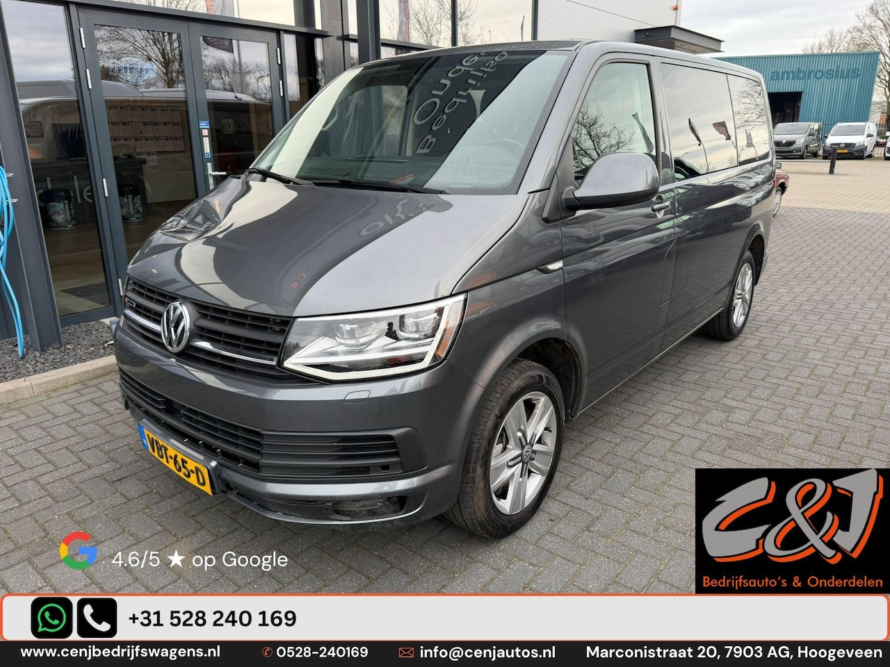Volkswagen Transporter - 2.0 TDI L1H1 4Motion Highline zijschade, airco, cruise, standkachel, automaat vol BTW - AutoWereld.nl