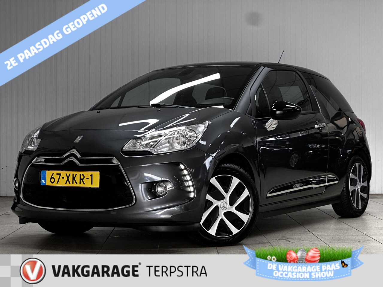 Citroën DS3 - 1.6 e-HDi So Chic/ D-Riem verv: 218.000 KM!/ Trekhaak/ Zwarte-Hemel/ Navi/ Clima/ Cruise/ - AutoWereld.nl