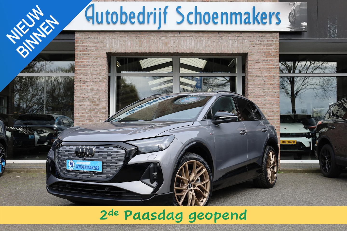 Audi Q4 e-tron - 50 quattro S-Line edition 77 kWh TREKHAAK-ELEC. LEER CAMERA DAB CARPLAY COCKPITVIEW NAVI 2 - AutoWereld.nl