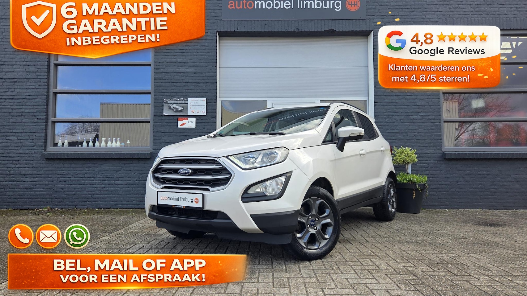 Ford EcoSport - 1.0 EcoBoost Cool&Connect | 'Arctisch-wit' PARELMOER | WINTERPAKKET | NAVIGATIE | 1e EIGEN - AutoWereld.nl