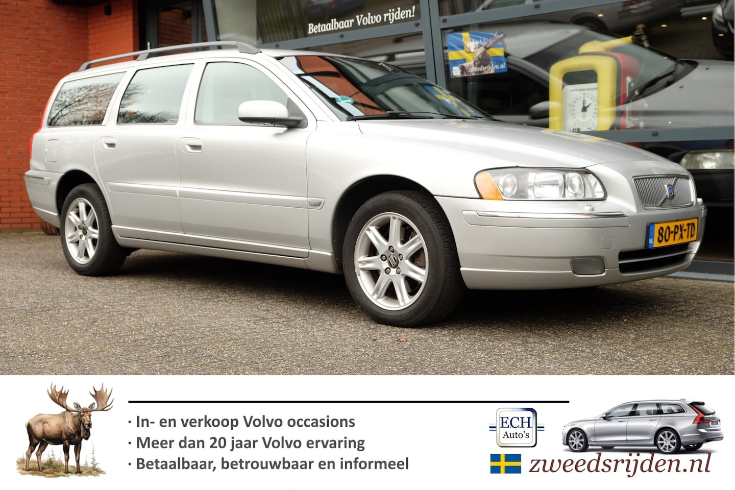 Volvo V70 - 2.5T 210 pk Aut. AWD Summum, Leer, Xenon, Trekhaak - AutoWereld.nl