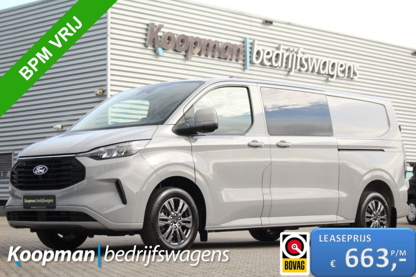 Ford Transit Custom - 300 2.0TDCI 136pk L2H1 Limited DC | Trekhaak | Driver Assist | Keyless | Carplay/Android | - AutoWereld.nl