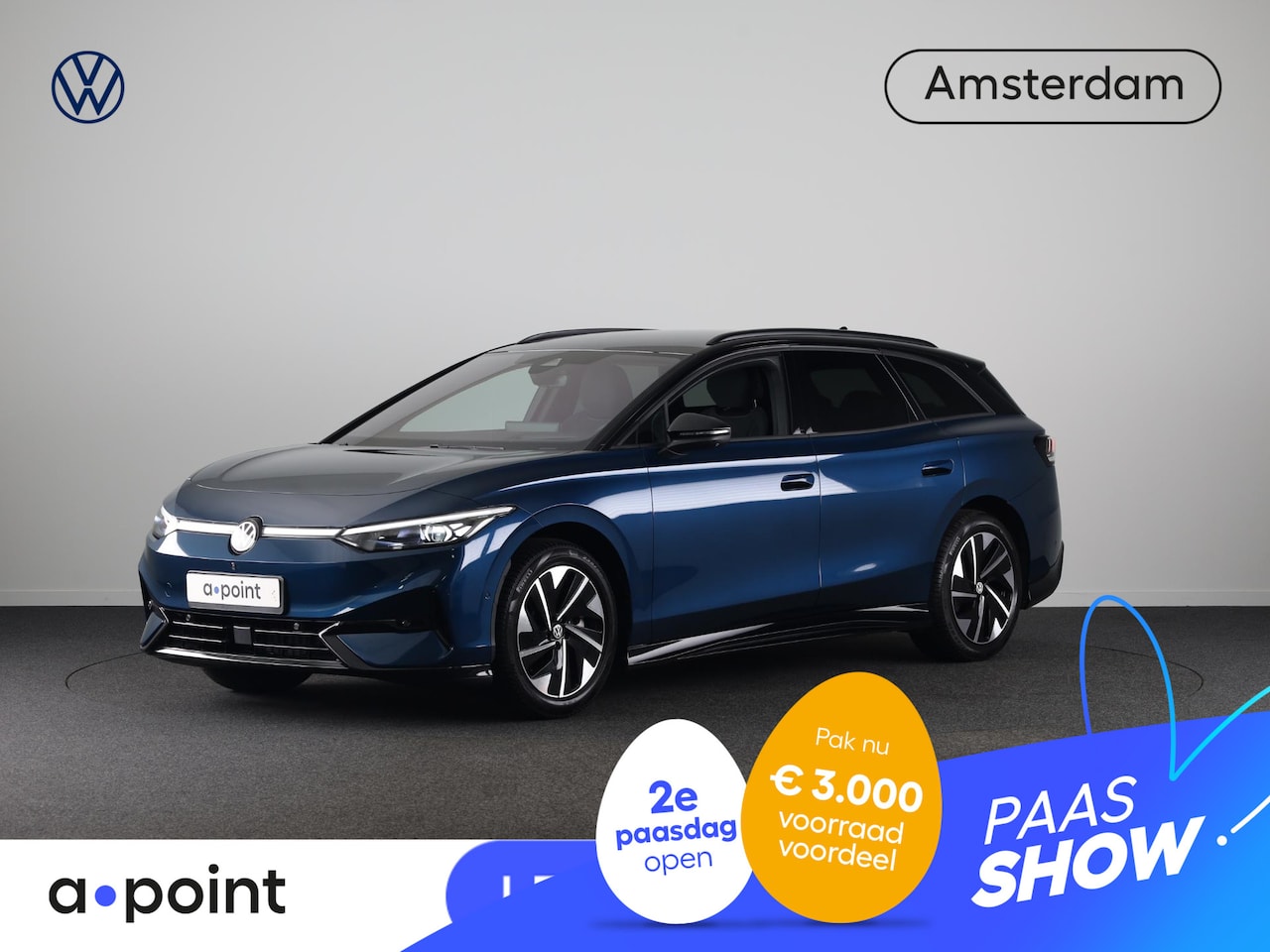 Volkswagen ID.7 Tourer - Pro Limited Edition 77 kWh accu 286 PK | Velgen 19" | 360 graden camera | Stoel & Stuurver - AutoWereld.nl