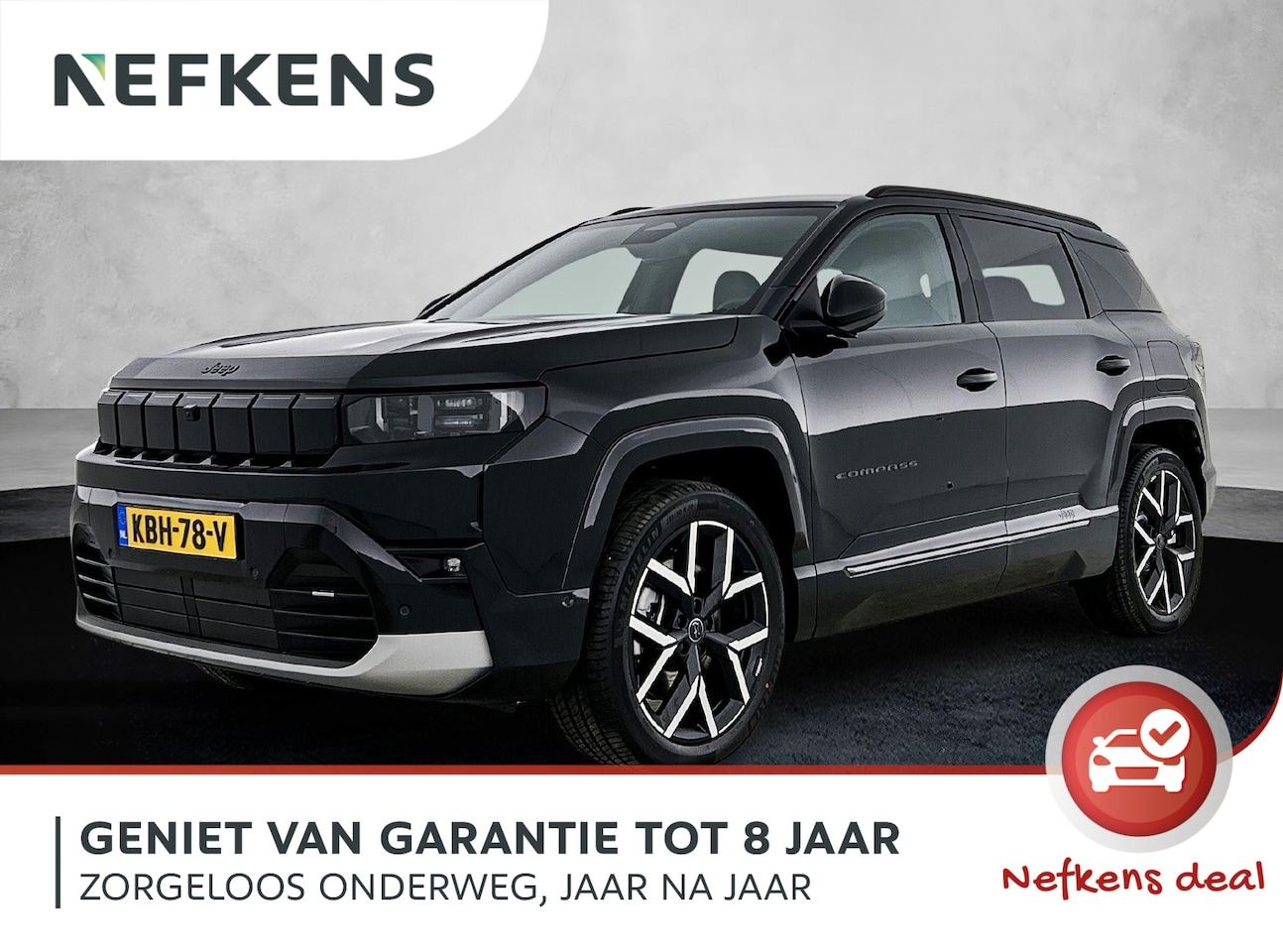 Jeep Compass - First Edition 74 kWh 210pk Automaat | VOORRAAD VOORDEEL | 8 JAAR GARANTIE | 360 Camera | E - AutoWereld.nl
