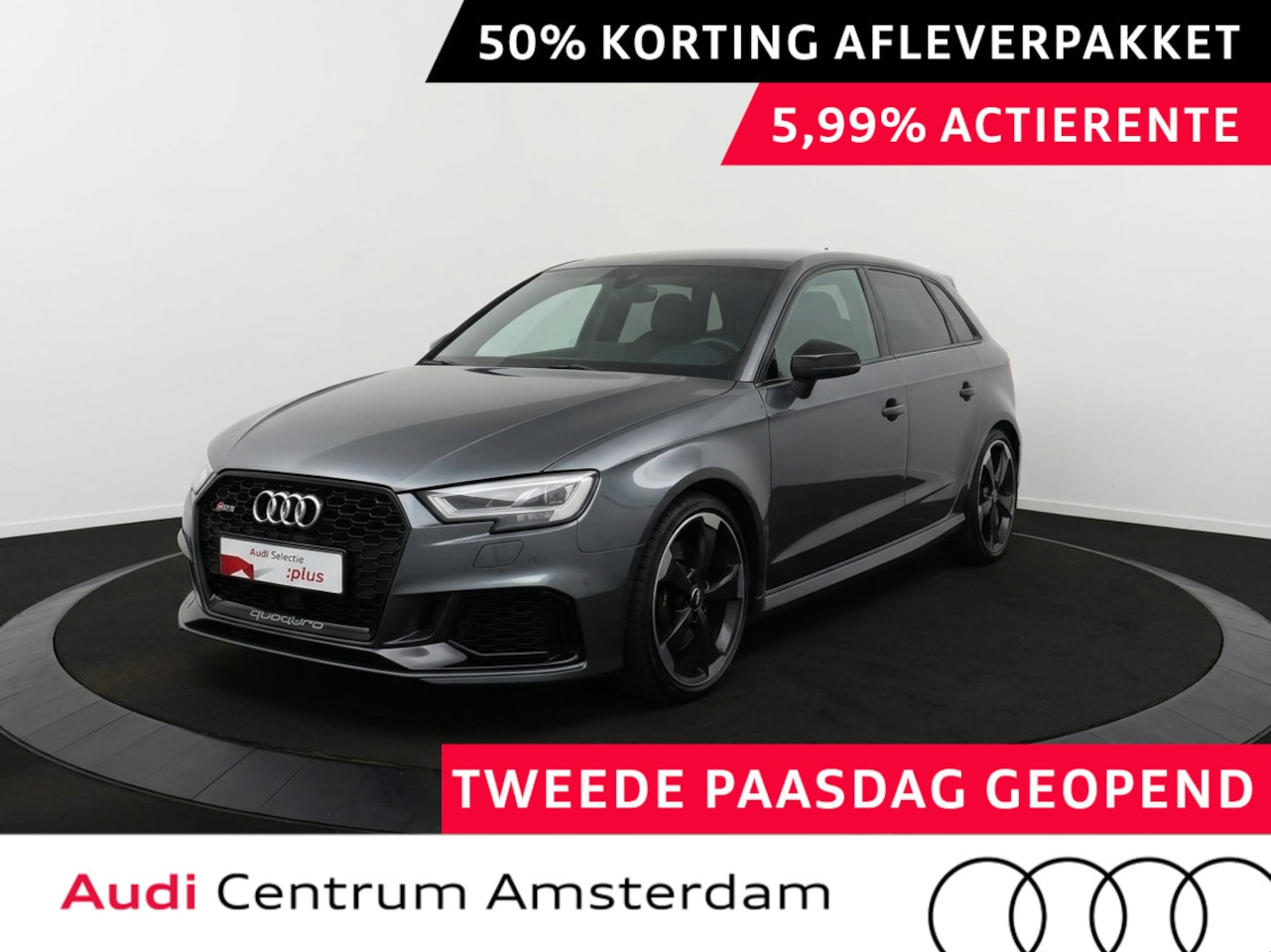 Audi A3 Sportback - 2.5 TFSI RS 3 quattro 400pk | 1e Eigenaar | Navigatie | Virtual cockpit | Elektrisch verst - AutoWereld.nl