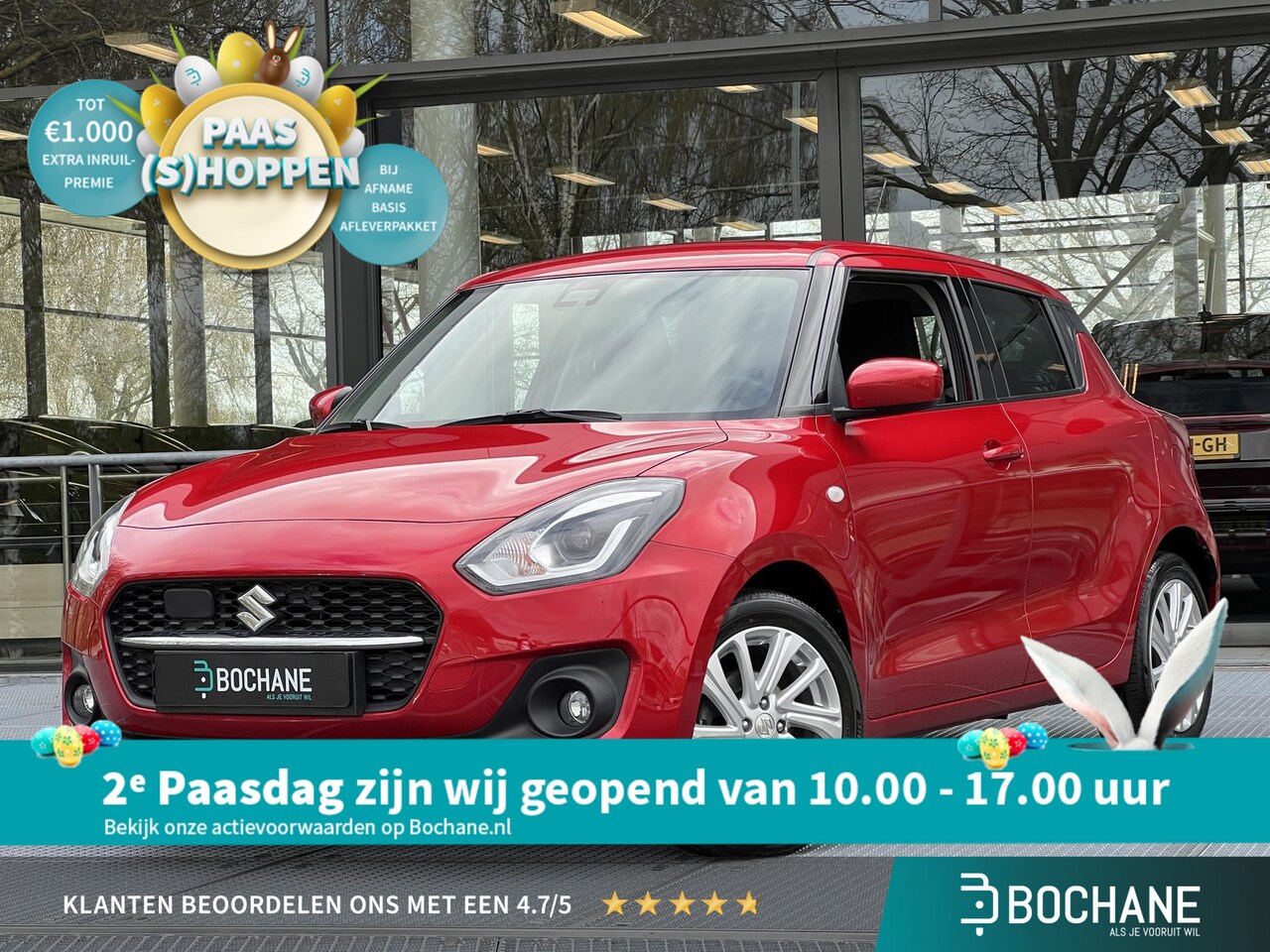 Suzuki Swift - 1.2 Select Smart Hybrid CVT Automaat | CarPlay/Android | Navigatie | Achteruitrijcamera + - AutoWereld.nl