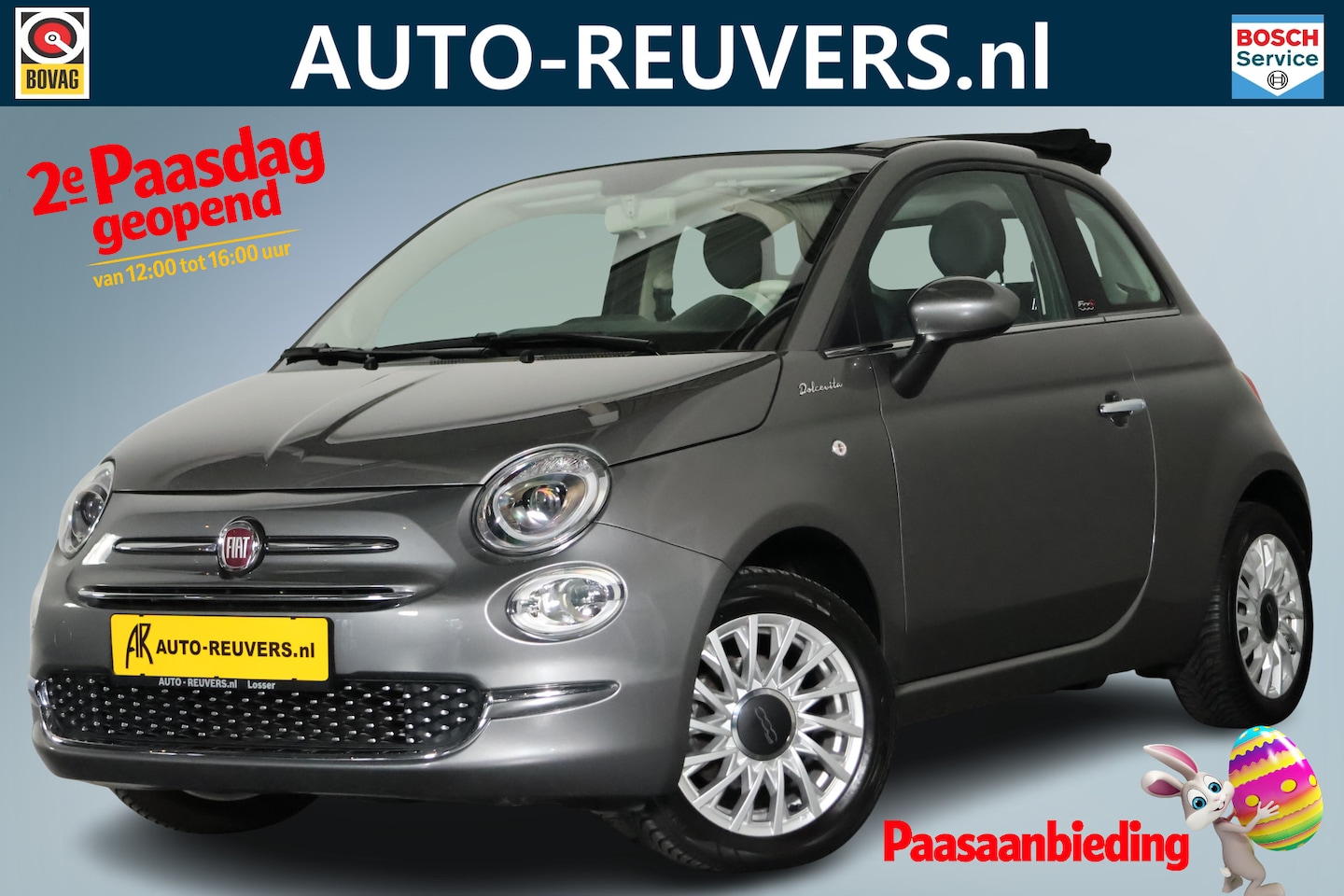 Fiat 500 C - Cabrio 1.0 Hybrid Dolcevita / Cruise / Carplay / Bluetooth / ECC - AutoWereld.nl