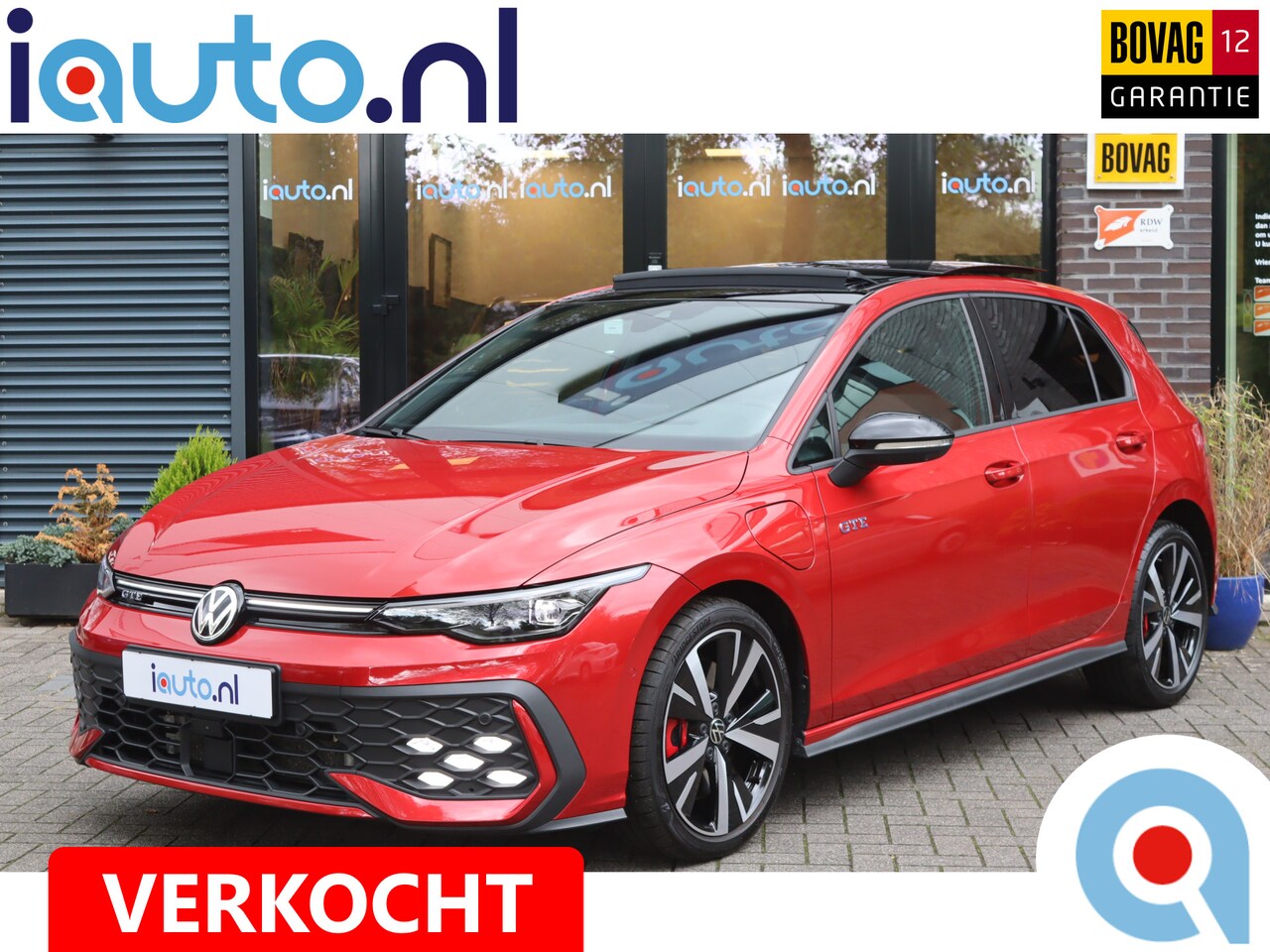 Volkswagen Golf - 1.5 eHybrid 272pk GTE Black Style Pano/Leder/IQ.Light/360/Headup/DCC/Keyless/Elek. stoel+m - AutoWereld.nl