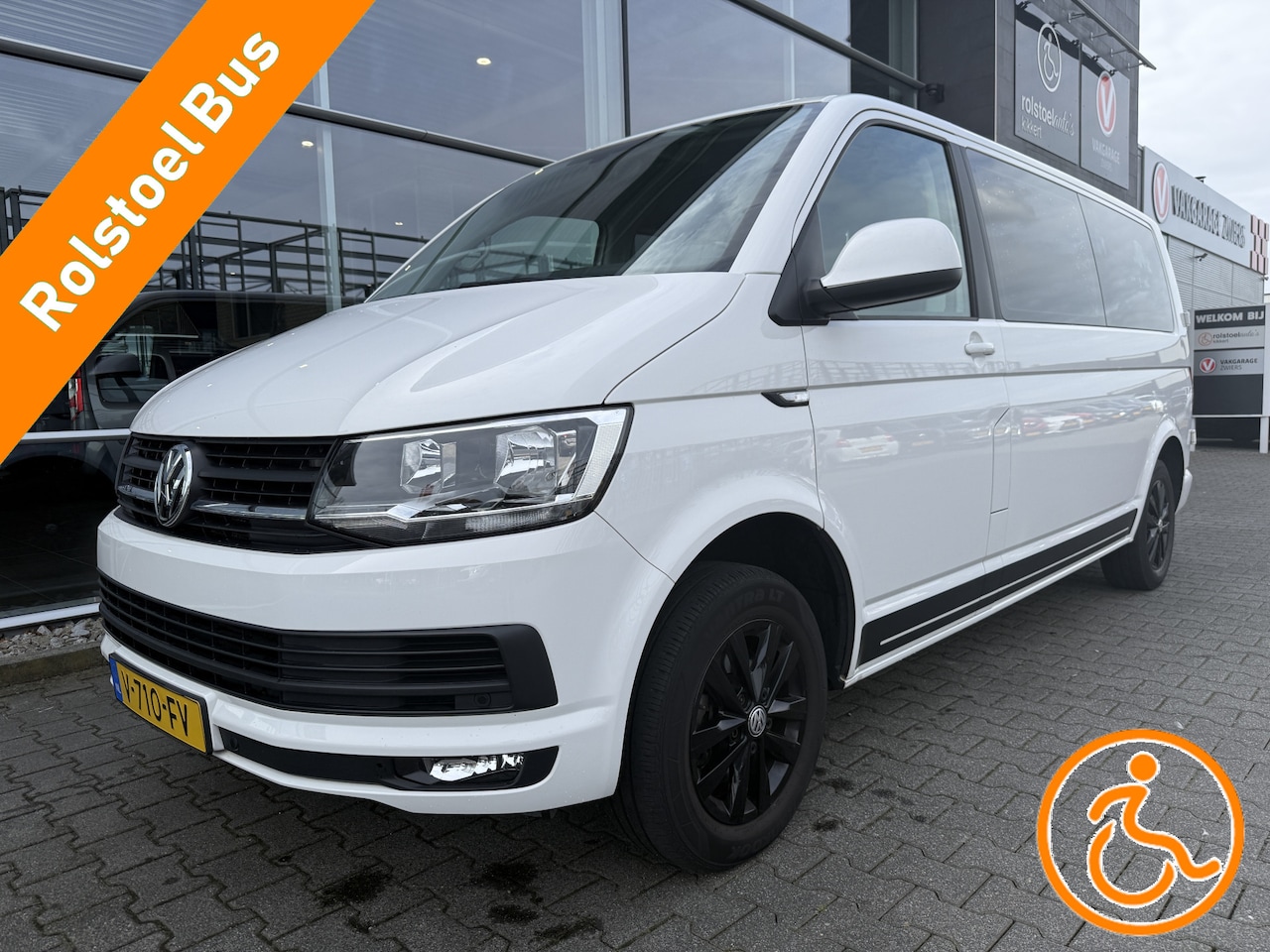 Volkswagen Transporter - 4+1 Rolstoelbus 2.0 TDI L2H1 Comfortline Plus (Zeer nette en sportieve 4+1 Rolstoelbus!) - AutoWereld.nl