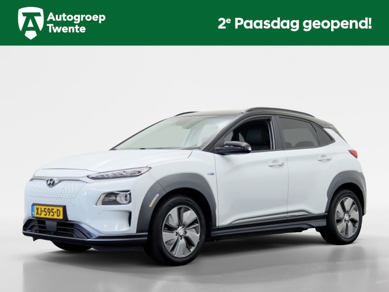 Hyundai Kona Electric - EV Premium 64 kWh | Warmtepomp | Leder | Zwart dak - AutoWereld.nl