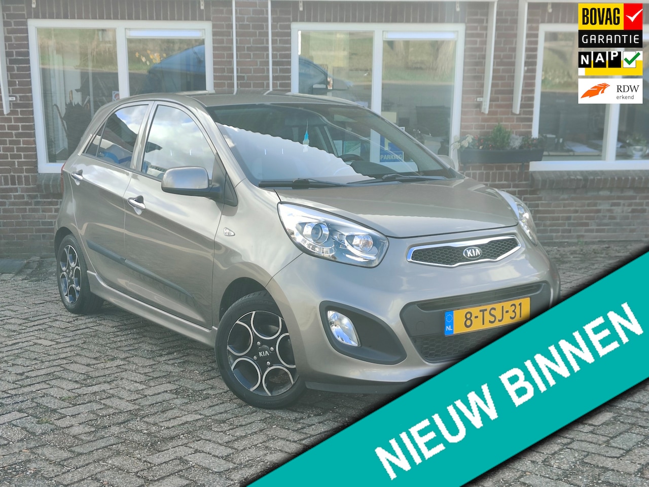 Kia Picanto - 1.2 CVVT World Cup Ed. Airco Cruise LMV - RIJKLAAR - - AutoWereld.nl
