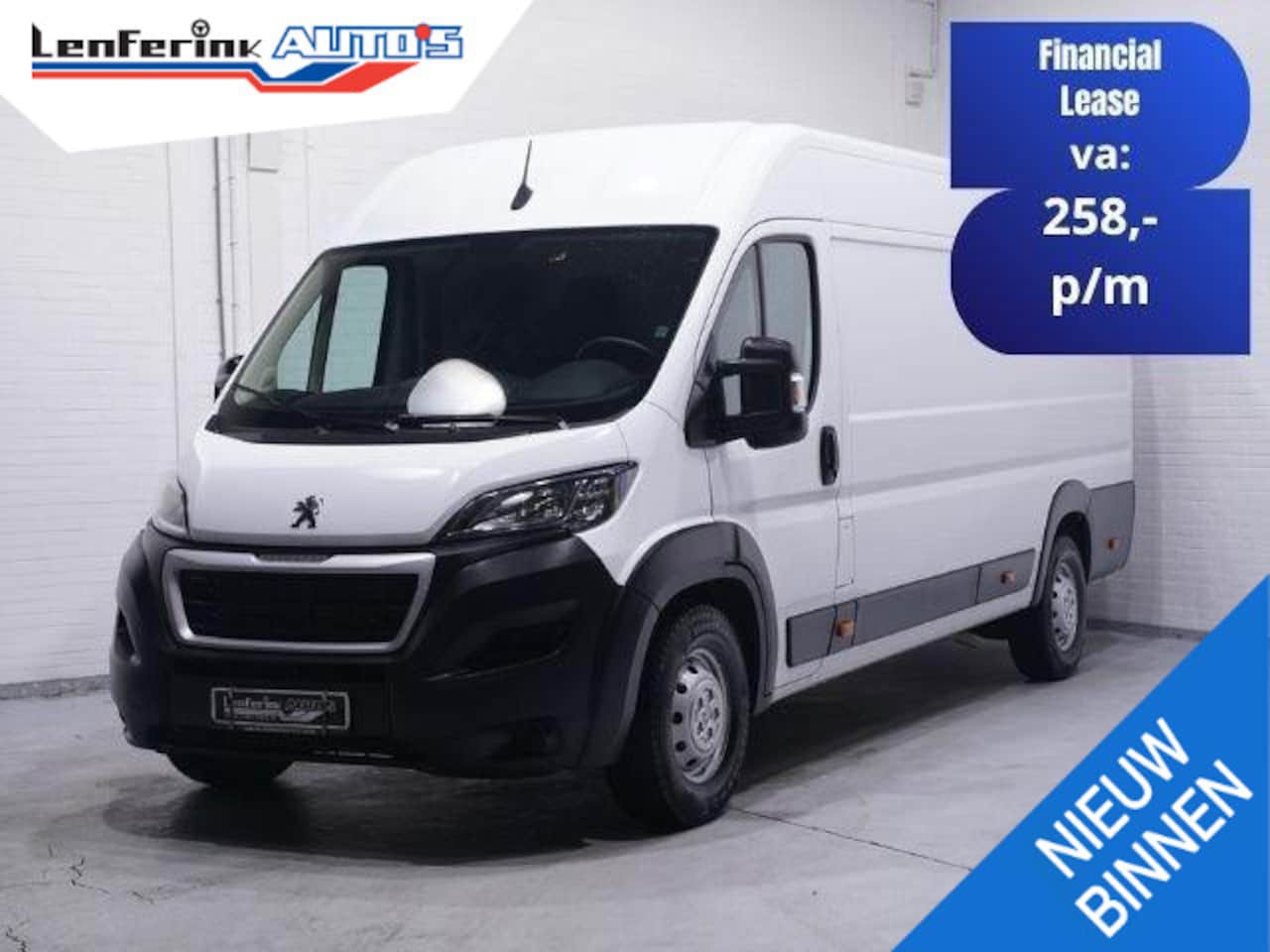 Peugeot Boxer - 2.2 BlueHDi 165 pk L4H2 Navi, Camera Laadruimte Pakket, PDC achter, Slechts 68 dkm, 3-Zits - AutoWereld.nl