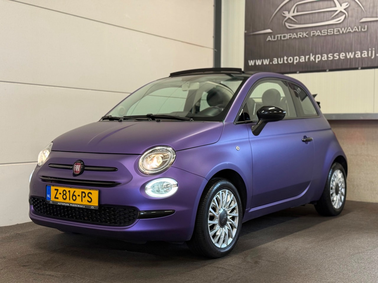 Fiat 500 C - 1.2 Lounge Cabrio, Pano, Apple Carplay, Cruise Control, Parkeersensoren Achter, Lederen, W - AutoWereld.nl