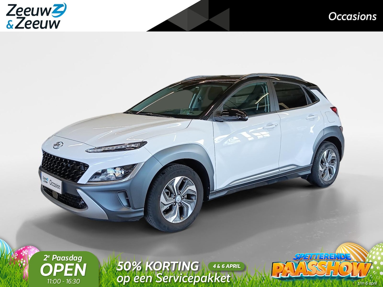 Hyundai Kona - 1.6 GDI HEV Fashion | Trekhaak | Two-tone | Head-up | Keyless entry | - AutoWereld.nl