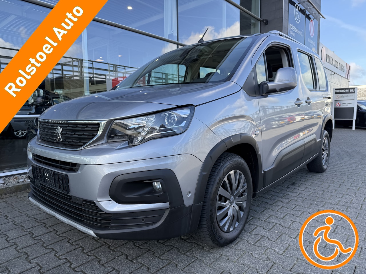 Peugeot Rifter - 2+1 Rolstoelauto 1.2 Puretech Allure (Z.g.a.n. Rifter Automaat 2+1 Rolstoelauto!) - AutoWereld.nl