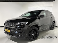 Jeep Compass - 4xe 240 Plug-in Hybrid Electric S|Black|Leder|360|Alpine| Stoelkoel+verwarm|Lane assist|Si