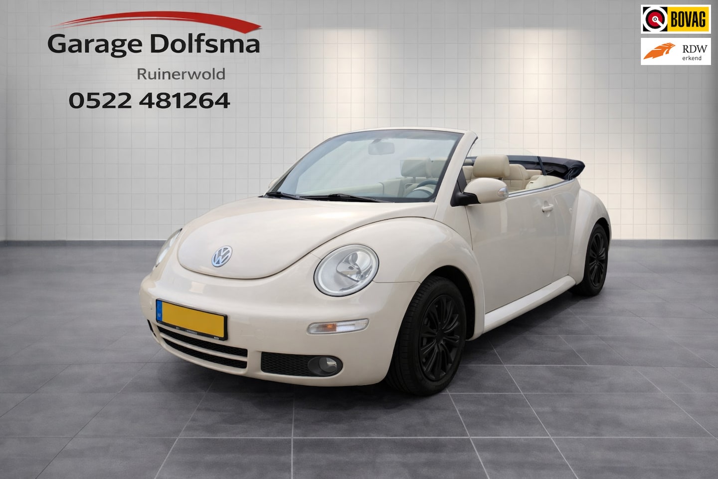 Volkswagen New Beetle Cabriolet - 1.6 Highline-Leer-PDC- - AutoWereld.nl