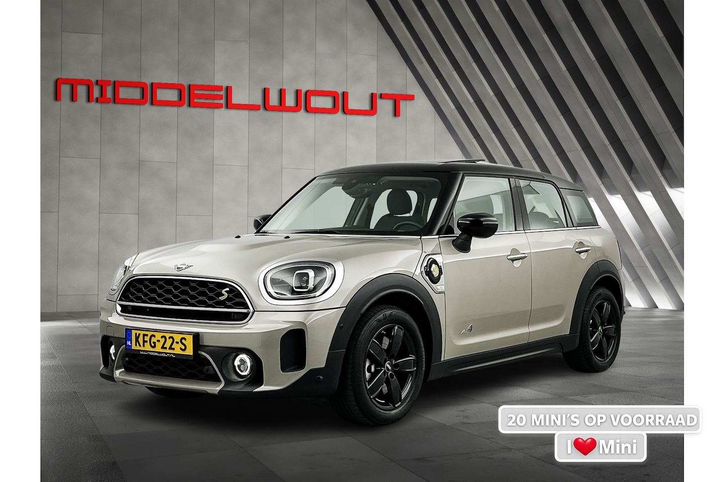 MINI Countryman - Mini 220 PK Cooper S E ALL4 Premium+ Pano-dak/Head-up Display - AutoWereld.nl