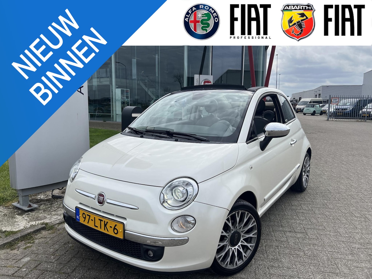Fiat 500 C - 1.2 Rock | Automaat | BTW | Parelmoer | Automatische airco | Lederen bekleding | Xenon - AutoWereld.nl
