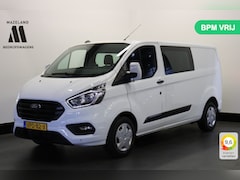 Ford Transit Custom - 2.0 TDCI 130PK L2 Dubbele Cabine EURO 6 - Airco - Navi - Cruise - Trekhaak - € 18.950, - E