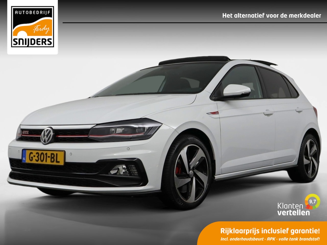 Volkswagen Polo - 2.0 TSI GTI 2.0 TSI GTI, Orig.NL | Virtual | Pano | Keyless | Navi | PDC | Cruise - RIJKLAAR - AutoWereld.nl